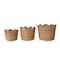 Hello Honey® Natural Scalloped Edge Braided Bankuan & Rattan Basket Set